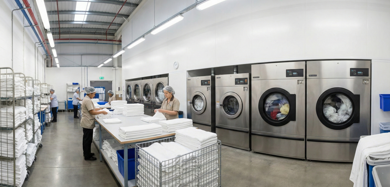 Commercial laundry best practices for hotel linens