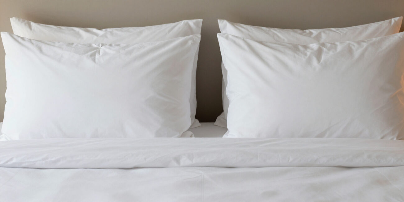 Difference Between Hotel Home Linen and Household Linen 3 Comparison of hotel home linen and household linen showing differences in fabric quality and bed styling