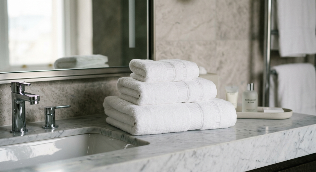 Hotel Face Towel Sets in Dubai: Choosing the Right Set for Your Property 6 Hotel face towel sets in Dubai coordinated with hand and bath towels