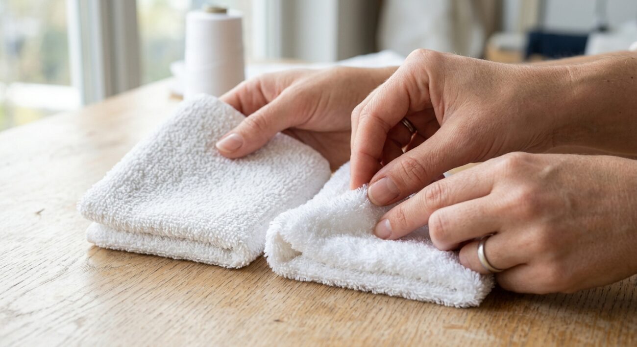 Hotel Linen Procurement for Boutique Hotels in the UAE 2 Comparing hotel towel supplier samples for procurement GCC hotel