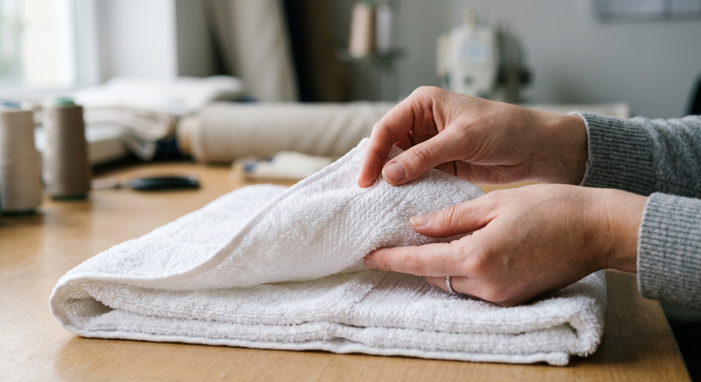 Quality testing GSM and fabric for hotel towels supplier UAE