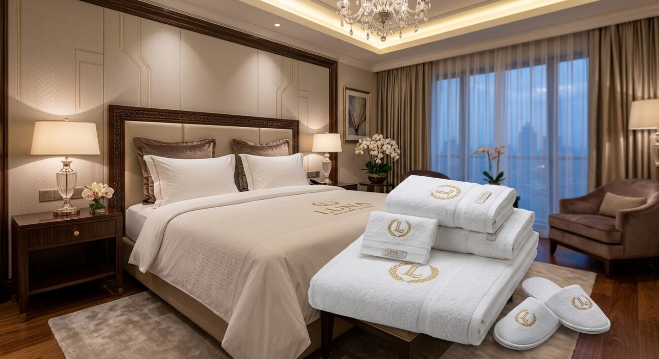 Bespoke Hotel Linen Services for Properties in the USA, EU & Middle East 3 Bespoke hotel linen service finished custom textile program