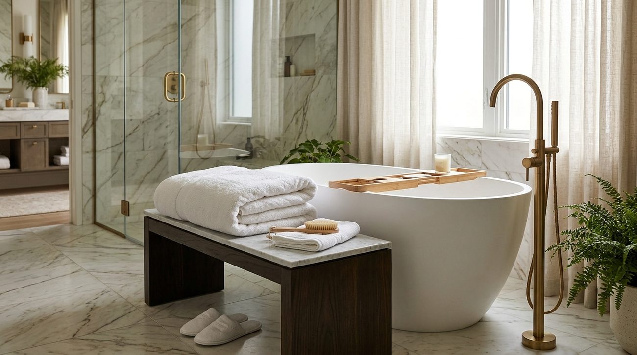 Large-Format Hotel Bath Sheets: A Sizing Guide for the Middle East 2 Gemini Generated Image 5xqr095xqr095xqr