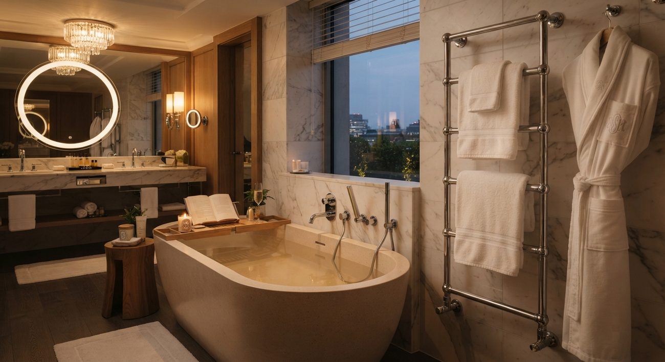 Luxury Hotel Bath Linen Solutions: Building a Complete Guest Bathroom Program 2 Gemini Generated Image rib31yrib31yrib3