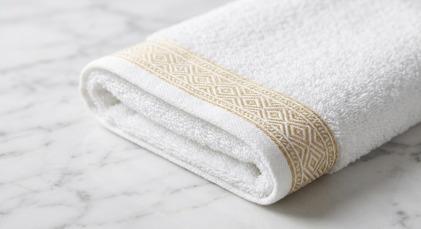 Dobby Border Towels